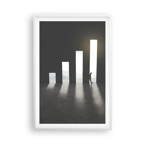 Plakat i hvid ramme - Succes - et indtryk - 61x91 cm