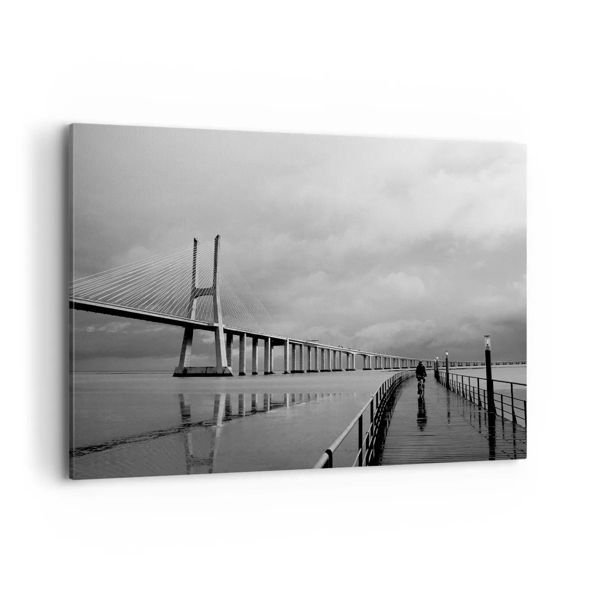 Lærredstryk - Billede på lærred - Til hver, hvad han fortjener - 120x80 cm