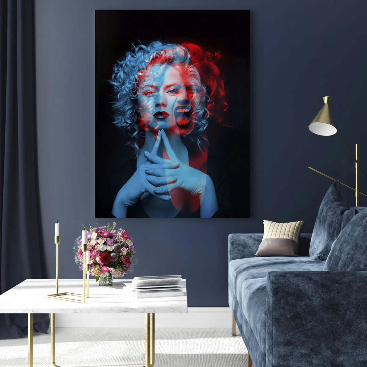 Billede på glas - Alter ego - 50x70 cm