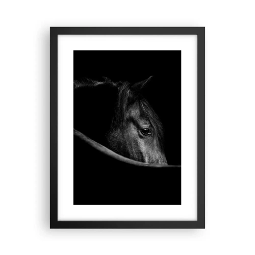 Plakat i sort ramme - Sort prins - 30x40 cm