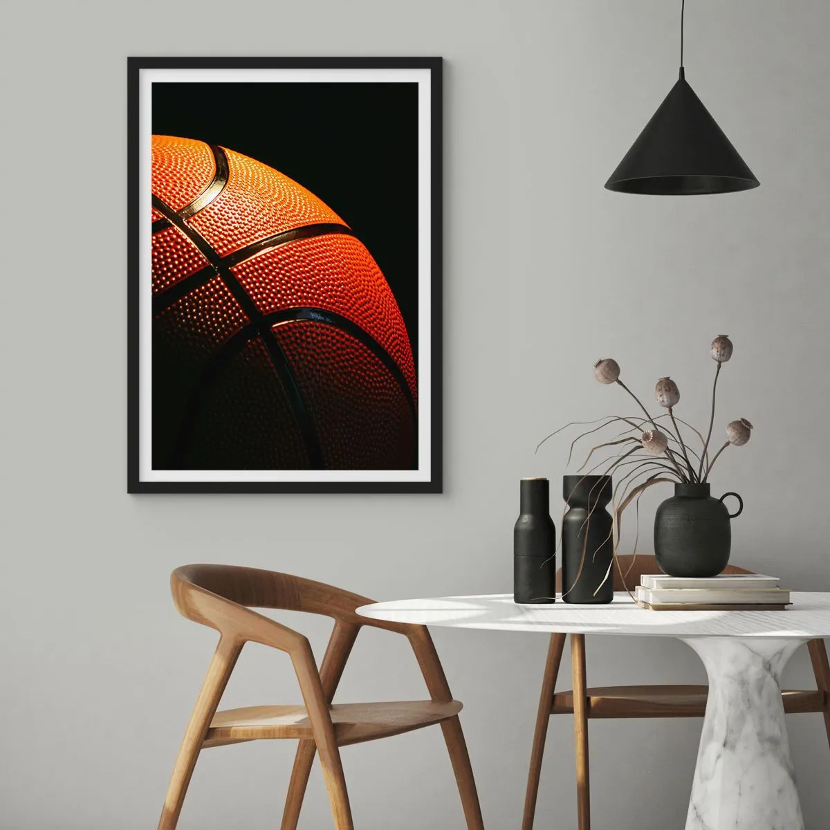 Plakat i sort ramme - Smuk som en planet - 70x100 cm