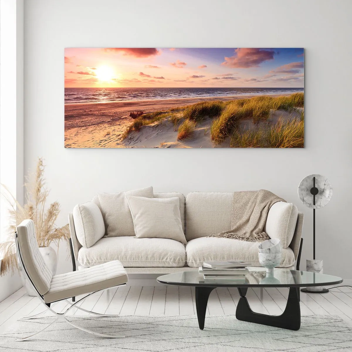 Billede på glas - Luften dufter allerede af sommer - 100x40 cm