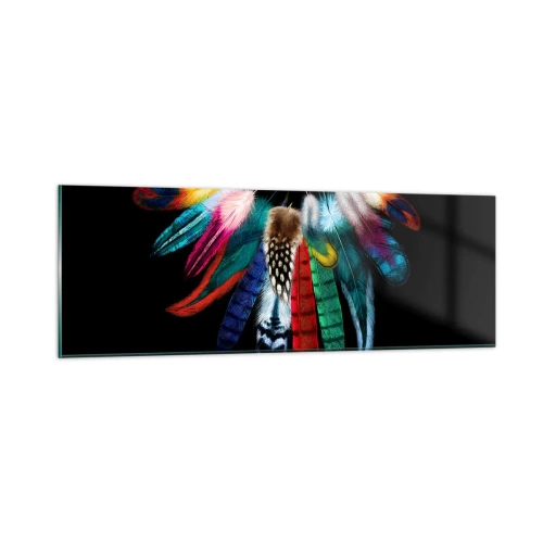 Billede på glas - Indisk halskæde - 90x30 cm