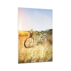 Billede på glas - Jeg bliver her et stykke tid - 80x120 cm