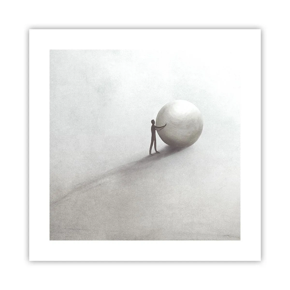 Plakat - Livets spil - 40x40 cm