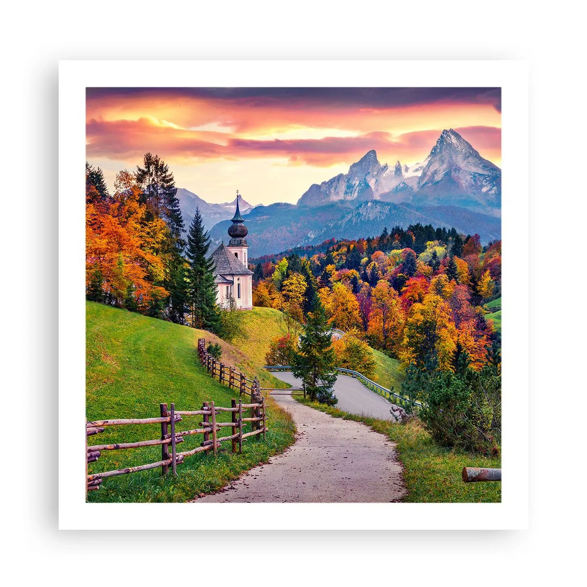 Plakat - Landskab som maleri - 60x60 cm