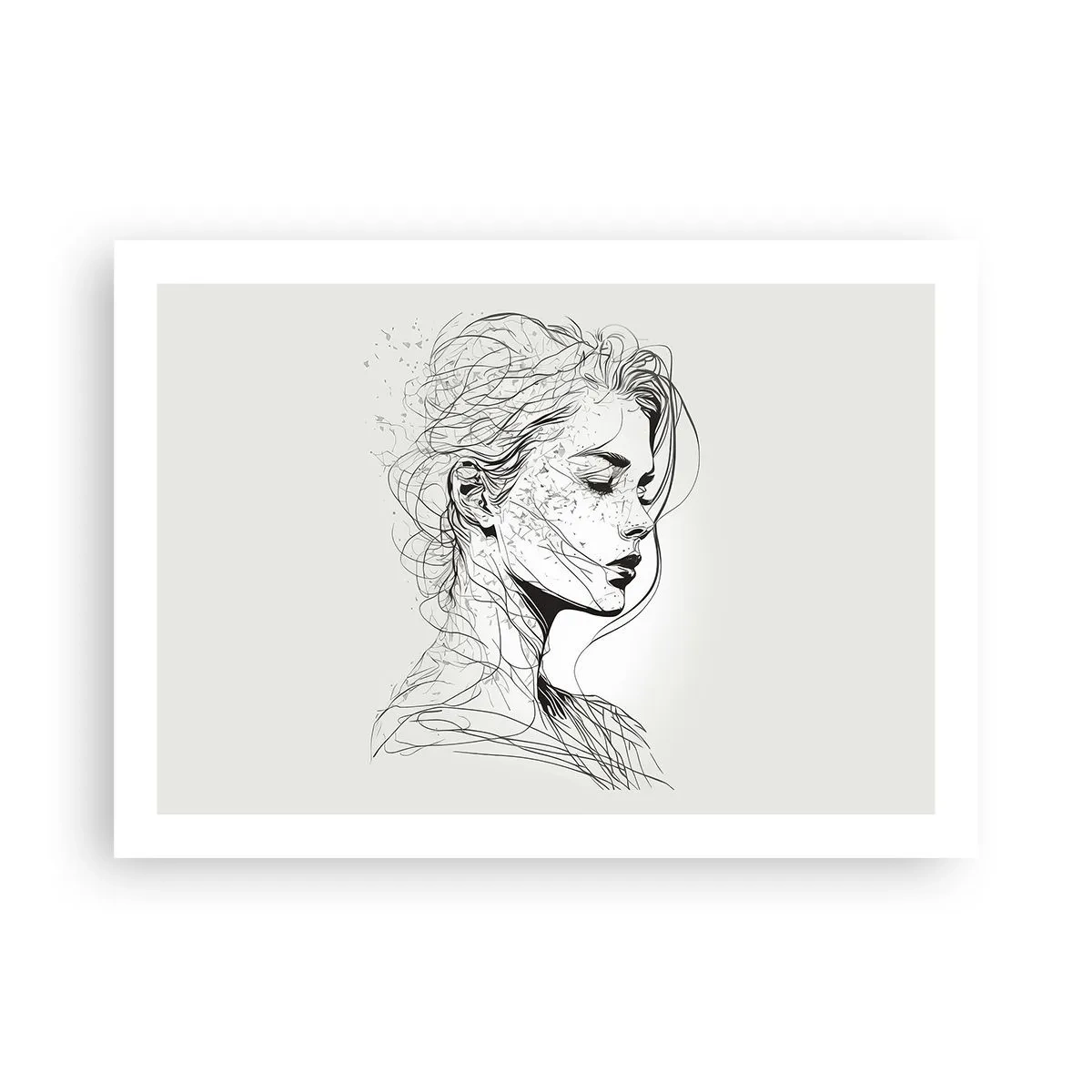 Plakat - Portræt i drømmeri - 70x50 cm