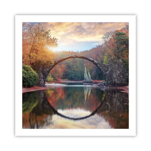 Plakat - På den anden side af spejlet - 60x60 cm