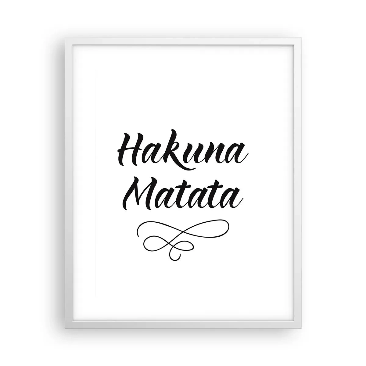 Plakat i hvid ramme - Bedste råd - 40x50 cm