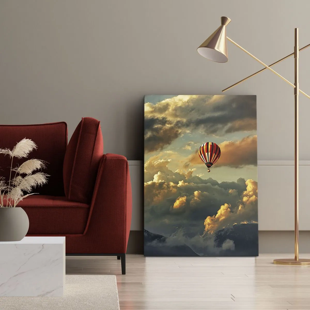 Lærredstryk - Billede på lærred - Jeg går, fordi jeg vil - 65x120 cm