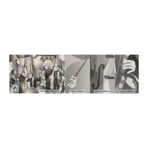 Prøve Fototapet Premium Canvas - I lydenes rum - Abstraktion, Band, Jazz - 100x30 cm