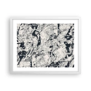 Plakat i hvid ramme - Modsætningernes gennemtrængning - 50x40 cm