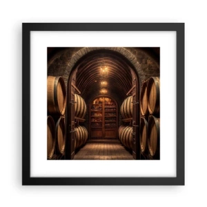 Plakat i sort ramme - Atmosfærisk kælder - 30x30 cm