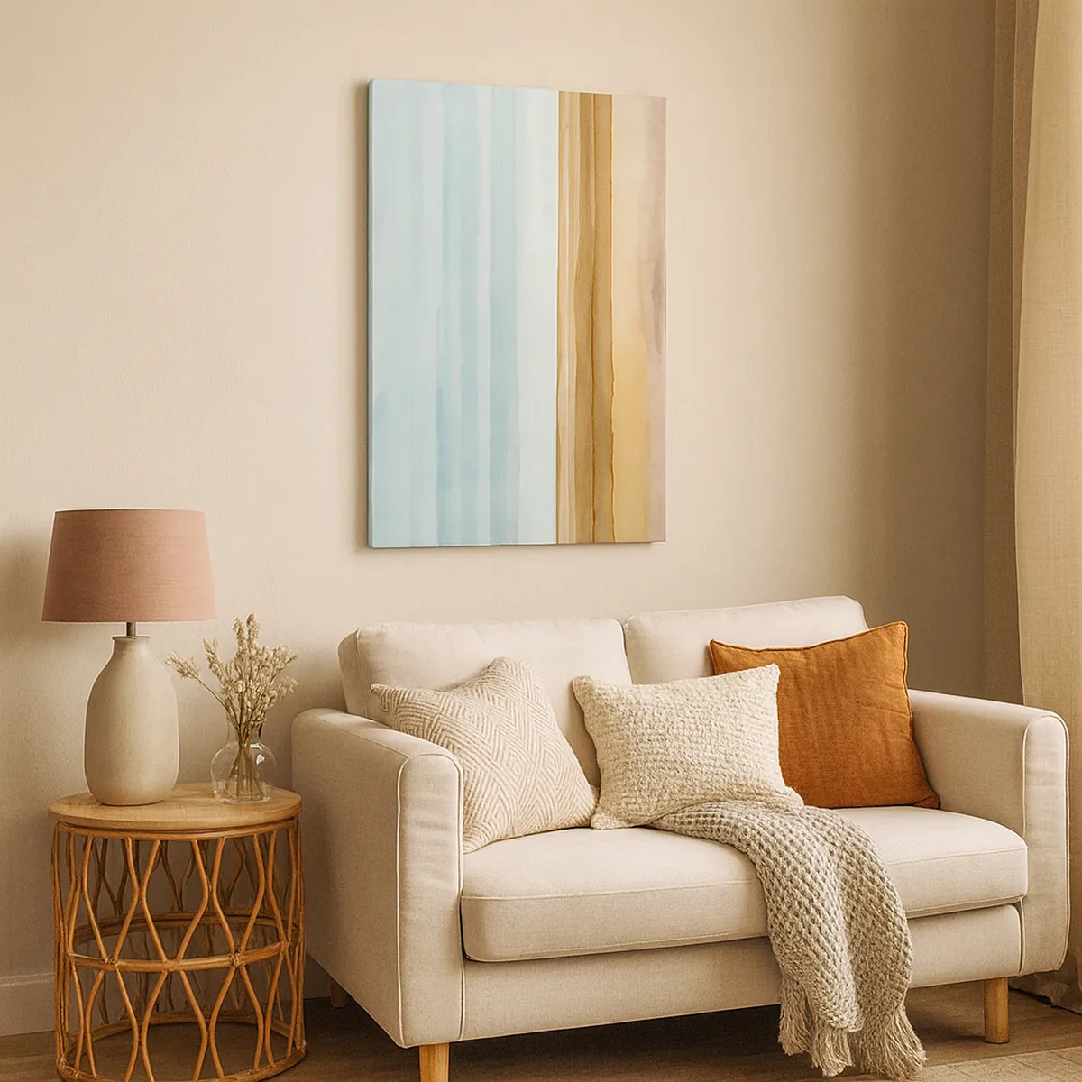 Lærredstryk - Billede på lærred - Trøst - 50x70 cm