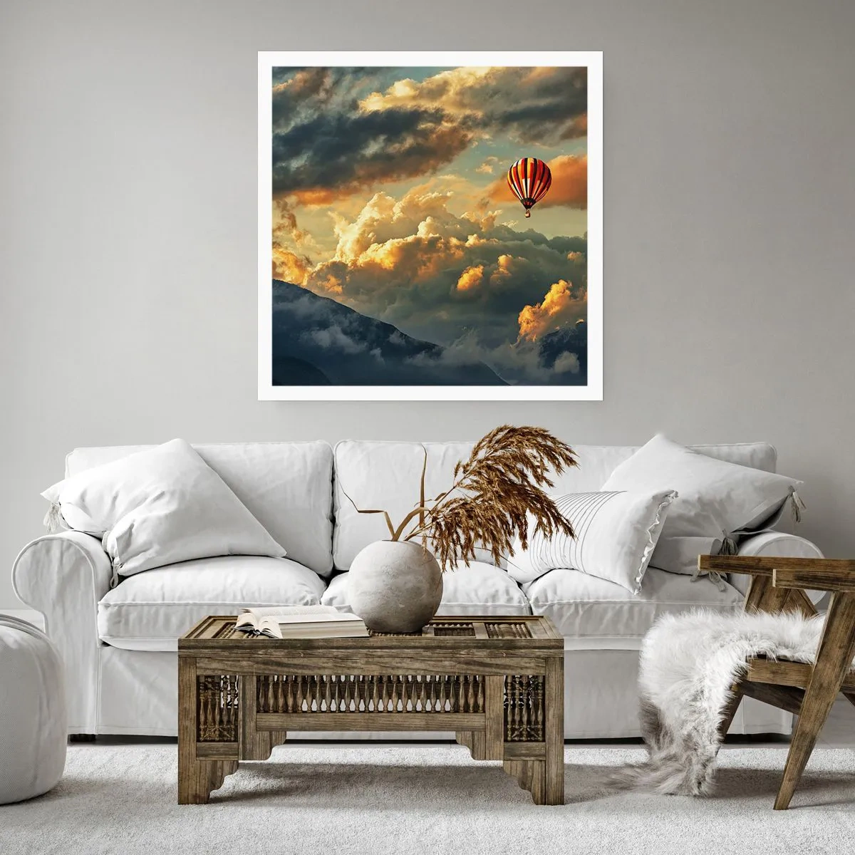 Plakat - Jeg går, fordi jeg vil - 60x60 cm