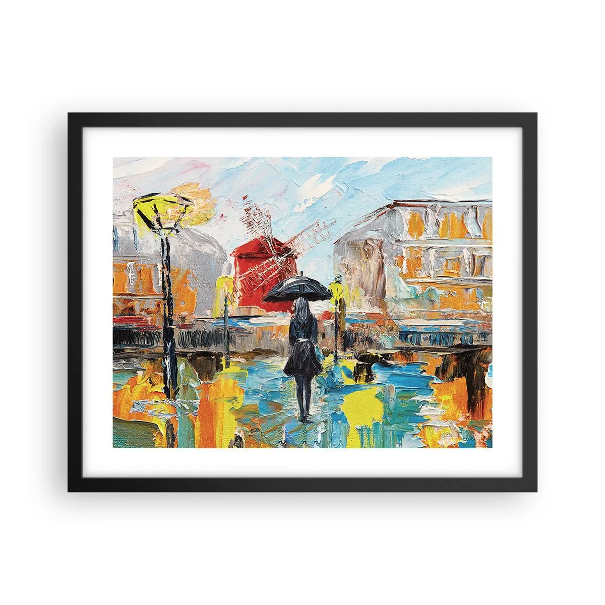 Plakat i sort ramme - Parisiske legender - 50x40 cm