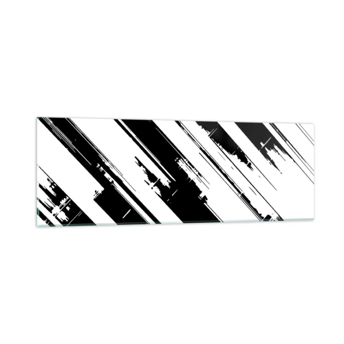 Billede på glas - Intens og dynamisk komposition - 90x30 cm