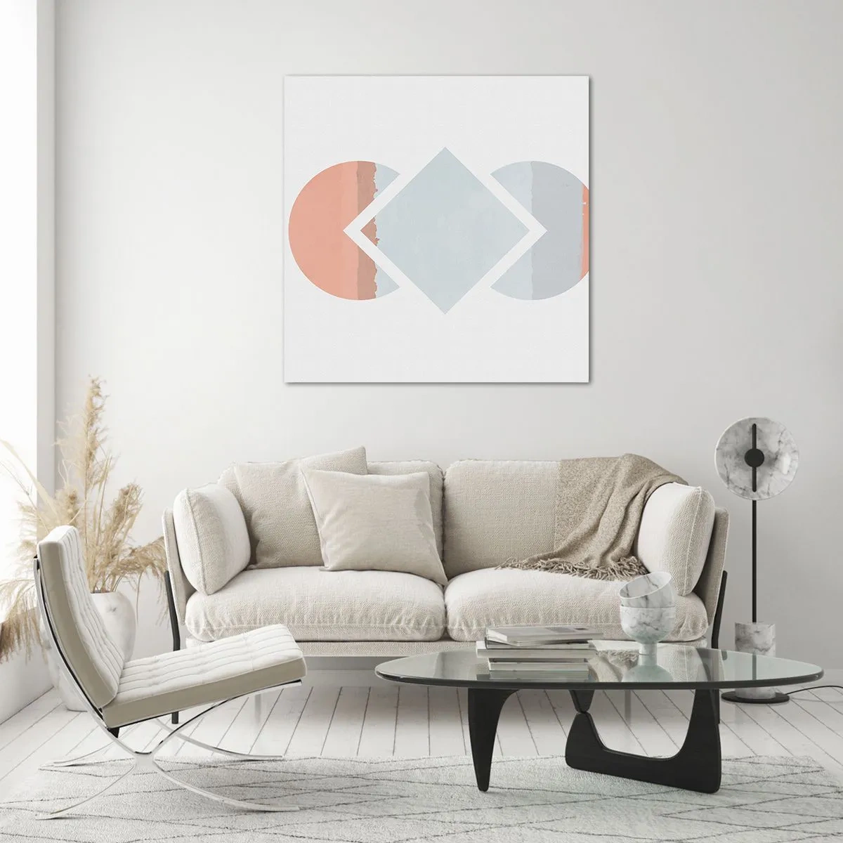 Billede på glas - Situationen er klar - 70x70 cm