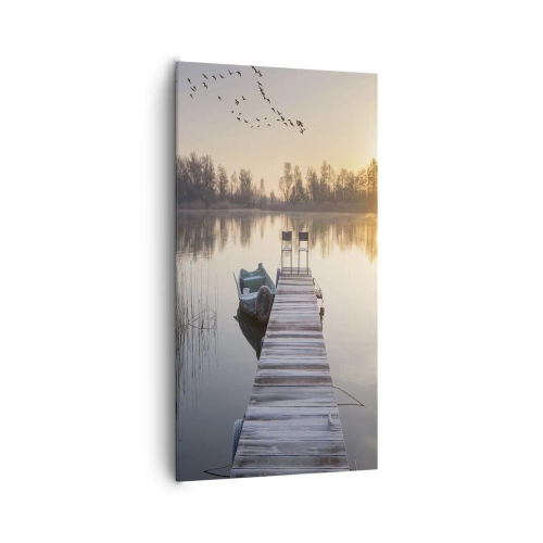 Lærredstryk - Billede på lærred - Jeg kommer tilbage om et stykke tid - 65x120 cm