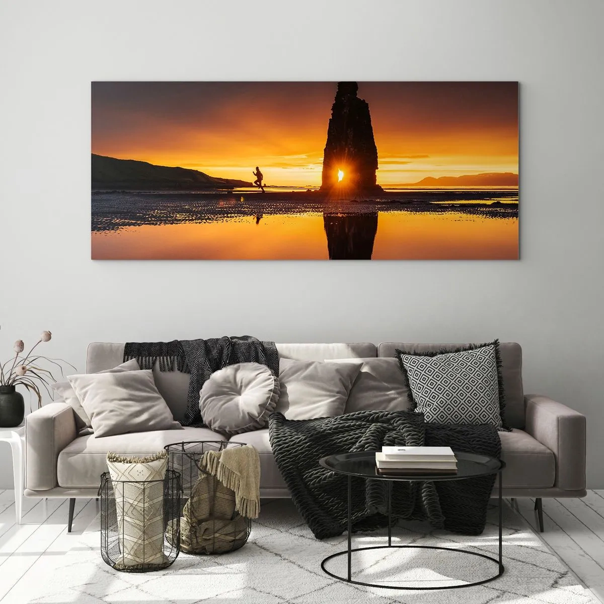 Billede på glas - Kun dig og naturen - 120x50 cm