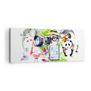 Lærredstryk - Billede på lærred - Gennem en rejsendes linse - 120x50 cm