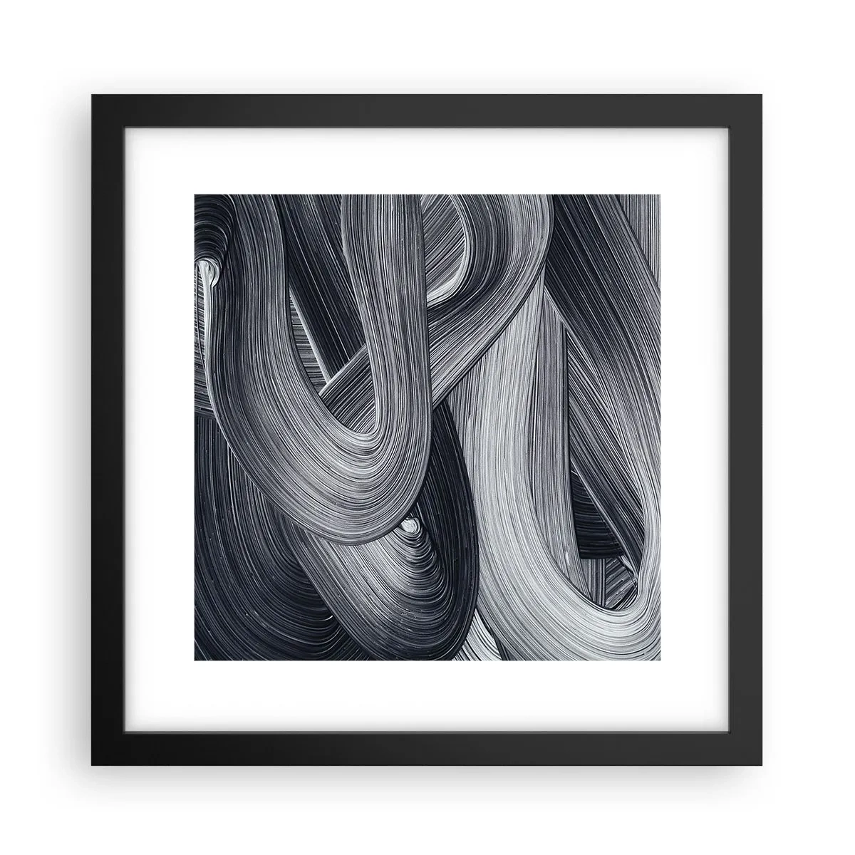 Plakat i sort ramme - Virkelighedens flygtighed - 30x30 cm