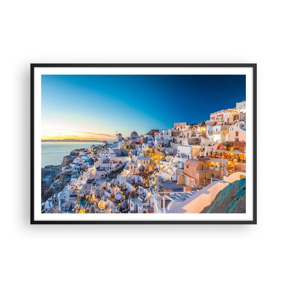 Plakat i sort ramme - Essensen af græskhed - 100x70 cm