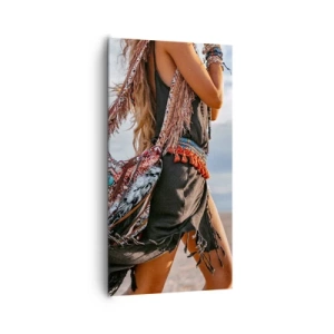 Lærredstryk - Billede på lærred - Shamanens pige - 65x120 cm