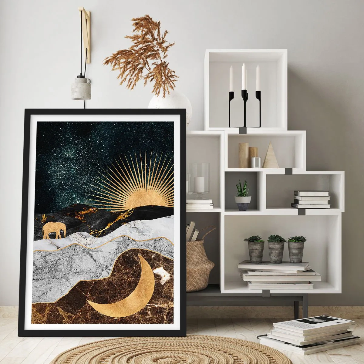 Plakat i sort ramme - Evige love - 30x40 cm