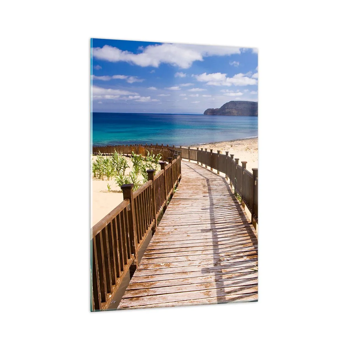 Billede på glas - Tag mig med til de glade øer - 70x100 cm