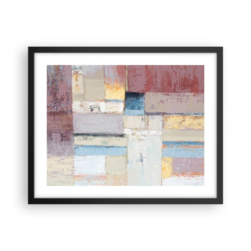 Plakat i sort ramme - Geometriens ro - 50x40 cm