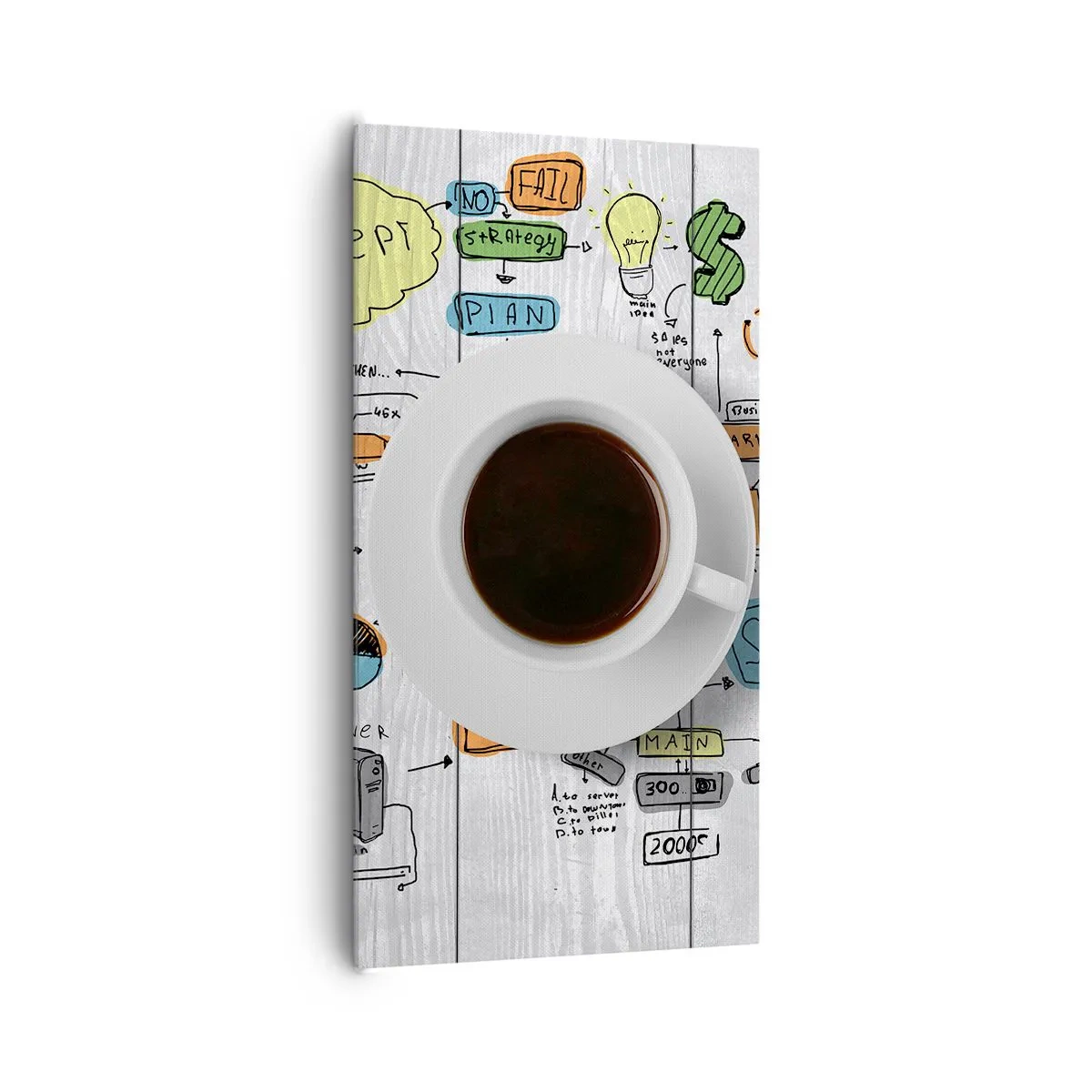 Lærredstryk - Billede på lærred - Tid til en pause - 65x120 cm