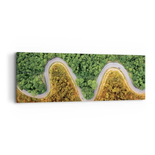 Lærredstryk - Billede på lærred - Grænser og gennembrud - 90x30 cm