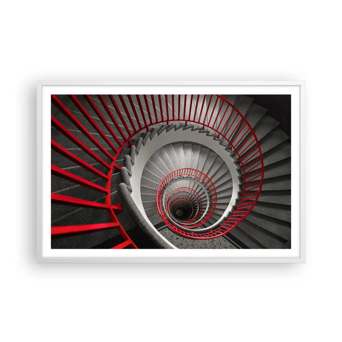Plakat i hvid ramme - Arkitektoniske lege - 91x61 cm