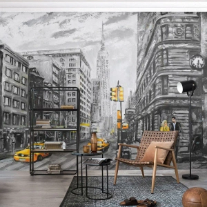 Fototapet på mål Premium Sand - En fortælling fra New York - By, New York, Arkitektur
