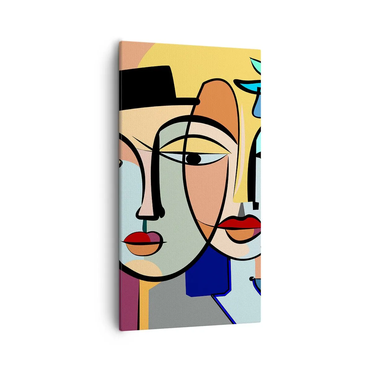 Lærredstryk - Billede på lærred - Picassos randez vous - 55x100 cm