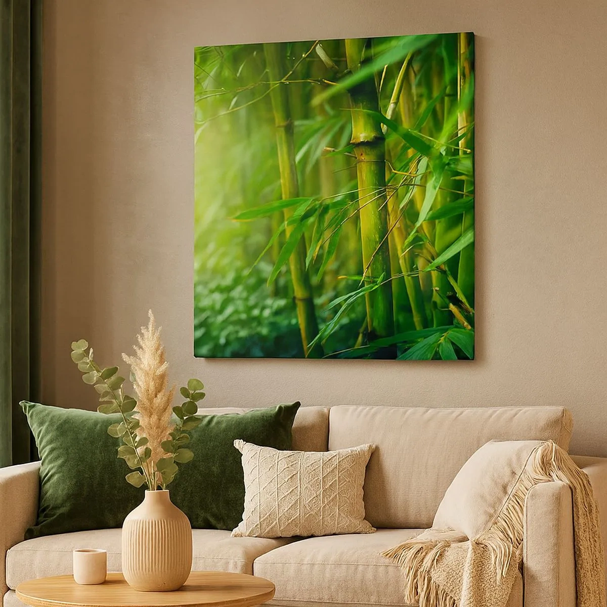 Lærredstryk - Billede på lærred - Lær selve det grønne at kende - 30x30 cm