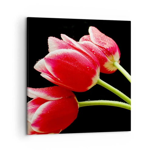 Lærredstryk - Billede på lærred - Løftet om ren kærlighed - 50x50 cm