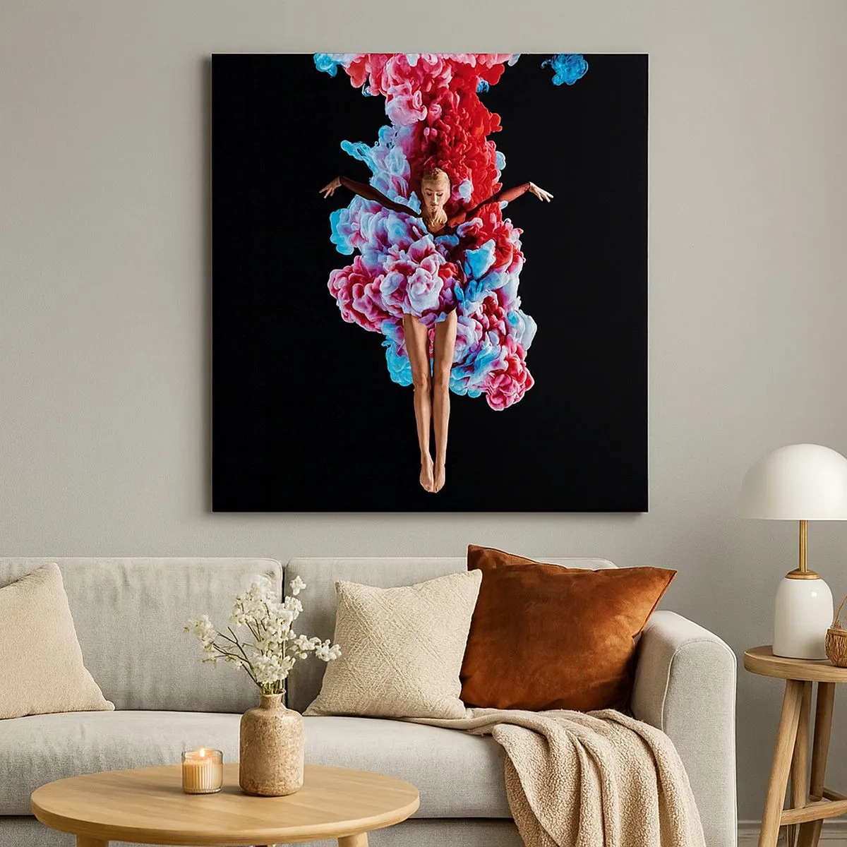 Lærredstryk - Billede på lærred - I fuld blomstring - 30x30 cm