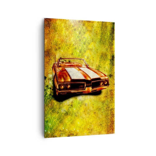 Lærredstryk - Billede på lærred - Kraft fortryllet i formerne - 80x120 cm