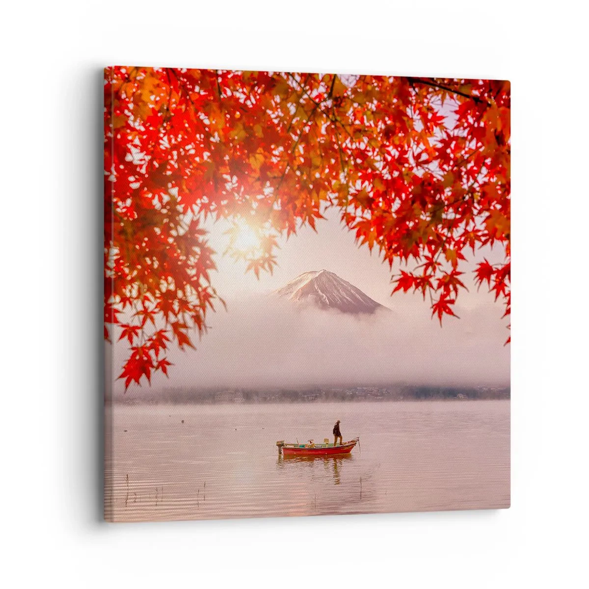 Lærredstryk - Billede på lærred - I en japansk atmosfære - 30x30 cm