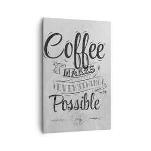 Lærredstryk - Billede på lærred - Hvordan man ikke elsker kaffe - 80x120 cm