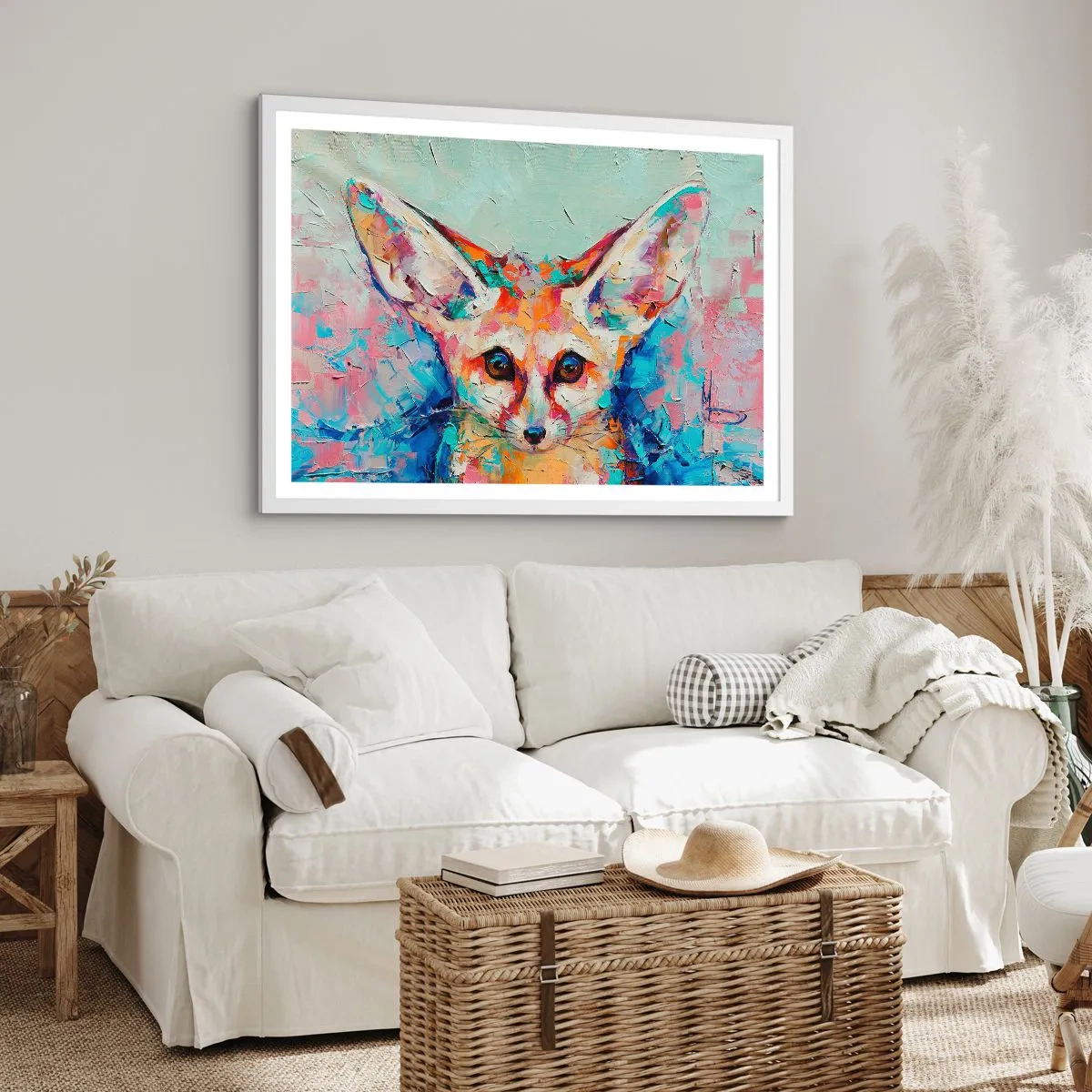 Plakat i hvid ramme - Er du klar til mig? - 70x50 cm