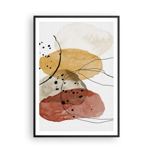 Plakat i sort ramme - Som lys, klar luft - 70x100 cm