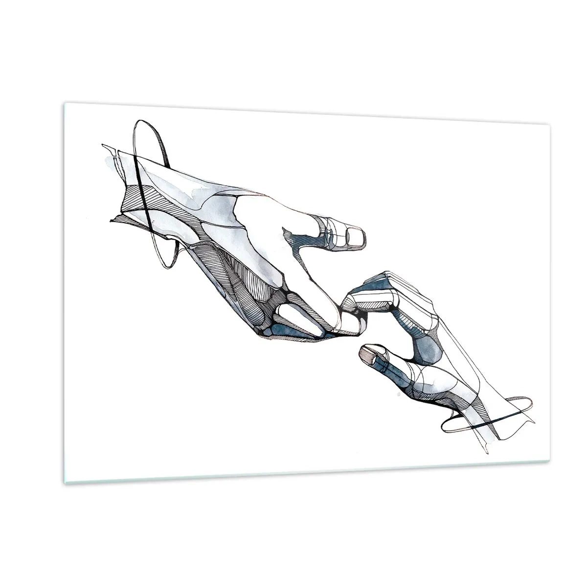 Billede på glas - En god gestus - 120x80 cm