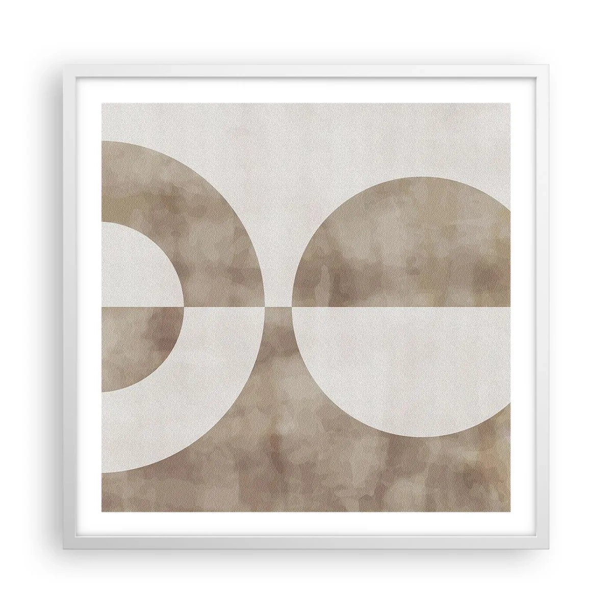 Plakat i hvid ramme - Ligheder og forskelle - 60x60 cm