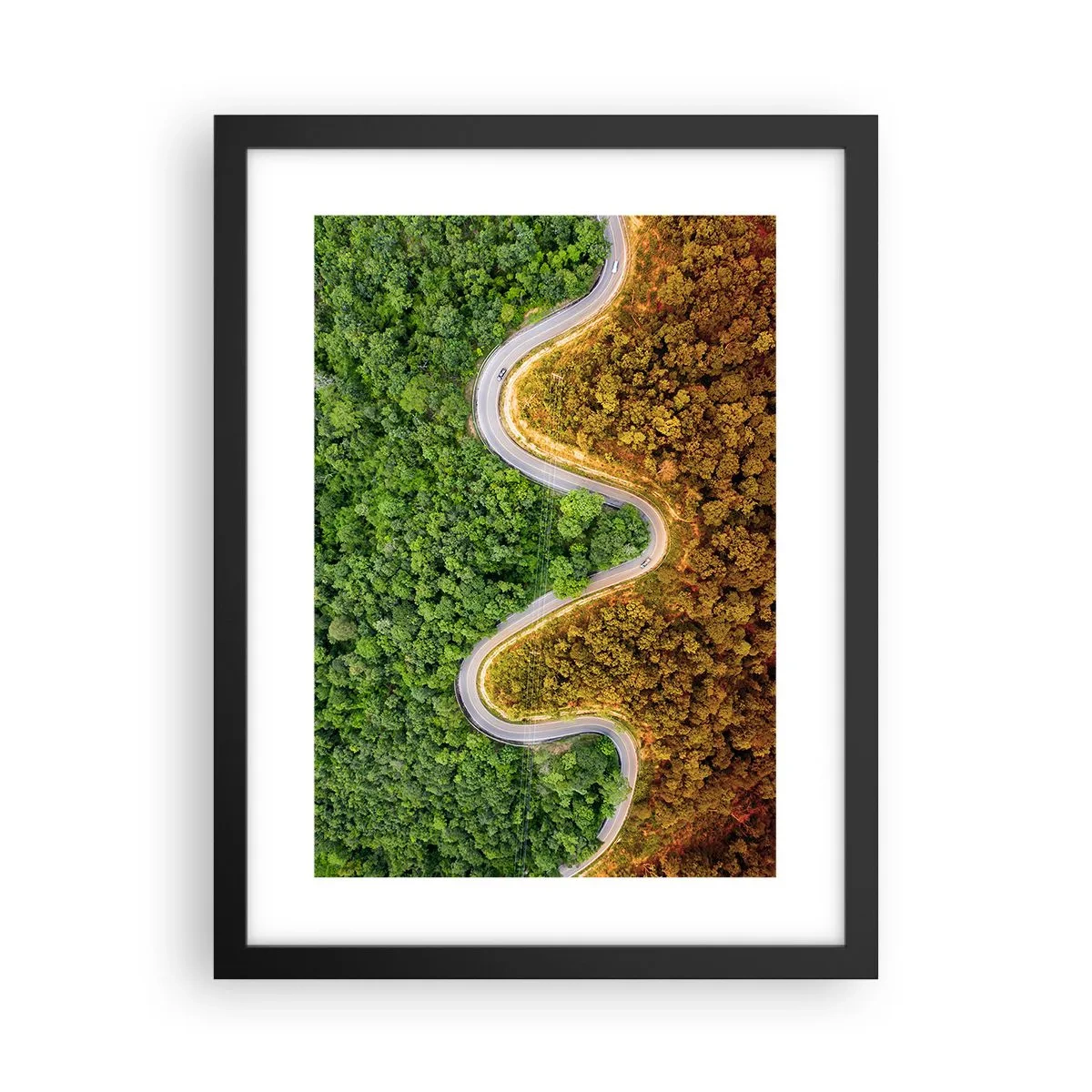 Plakat i sort ramme - Grænser og gennembrud - 30x40 cm