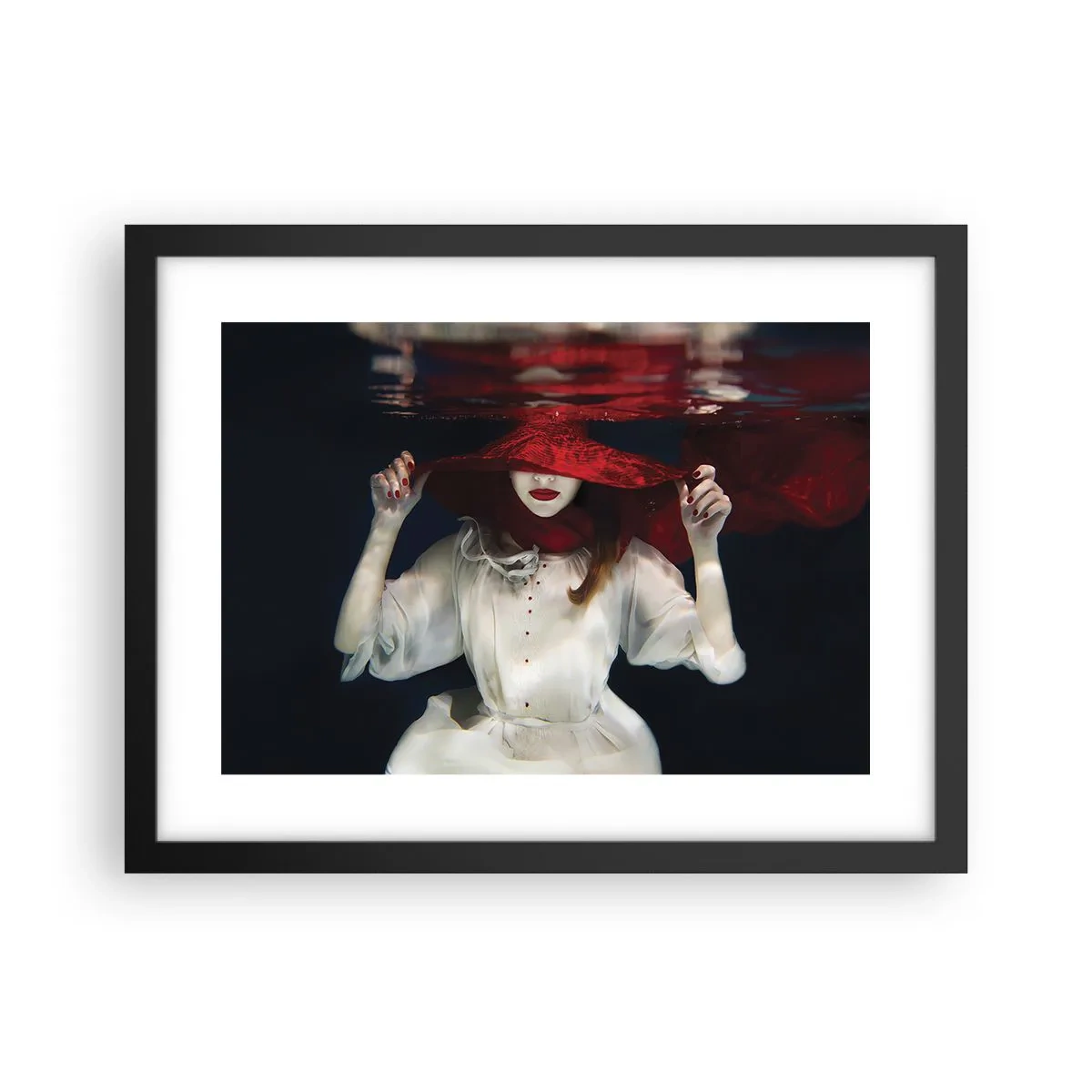 Plakat i sort ramme - Vidunderkvinden - 40x30 cm