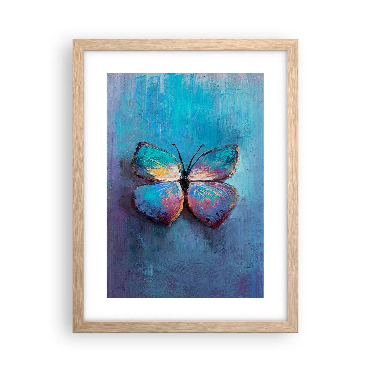 Plakat i ramme af lyst egetræ - I sin fulde pragt - 30x40 cm