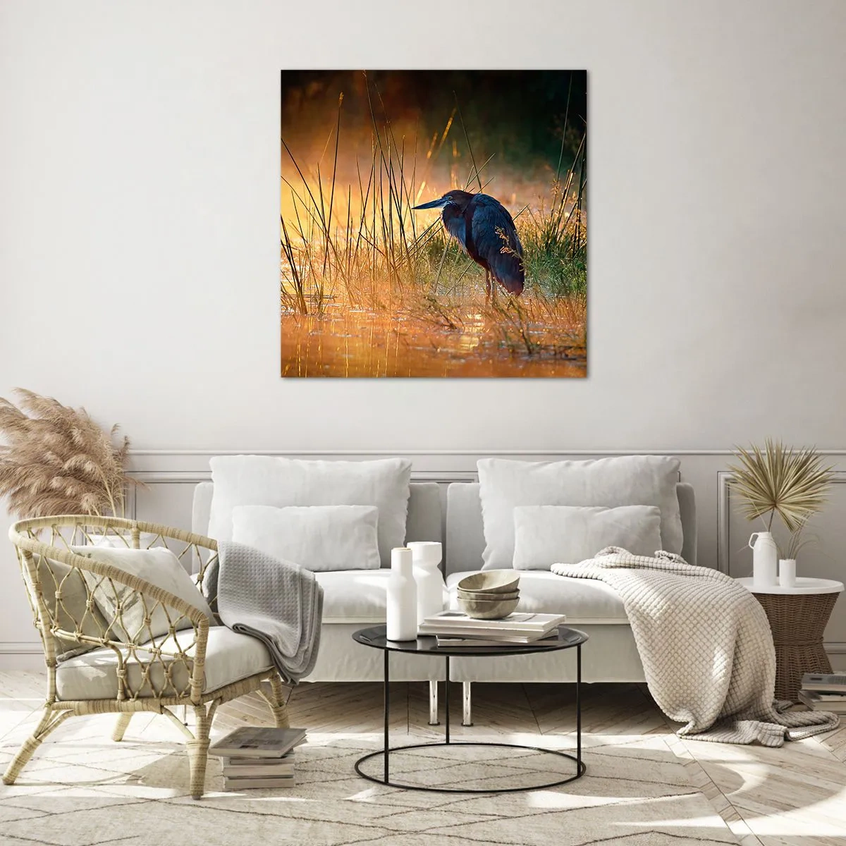 Billede på glas - Giv mig en chance med disse billeder - 50x50 cm